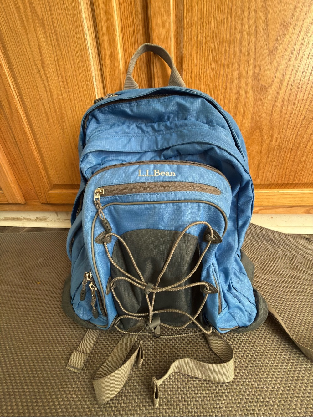 L.L. Bean Turbo Transit Pack Blue 42L Laptop Blue Backpack Ripstop Nylon bag